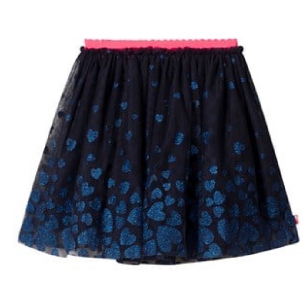 NWOT Billieblush Girls Navy Glitter Tulle Skirt